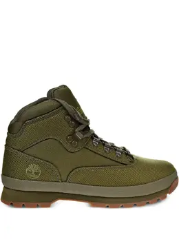 Timberland: Зелёные ботинки 