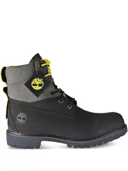 Timberland: Чёрные ботинки 