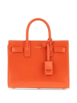Saint Laurent: Оранжевая сумка-шоппер 
