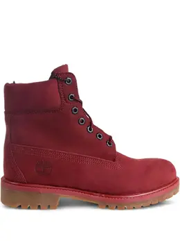 Timberland: Красные ботинки 