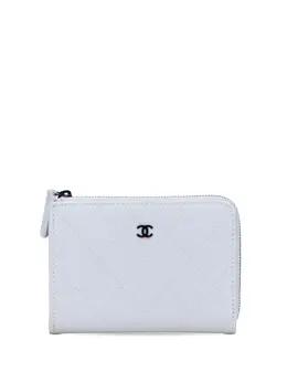 CHANEL Pre-Owned: Серый кошелёк 