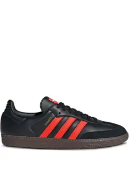 adidas: Чёрные кроссовки  Samba