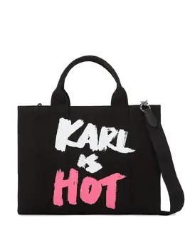 Karl Lagerfeld: Чёрная сумка-шоппер  Karl