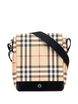 Burberry Pre-Owned: Коричневая сумка через плечо 