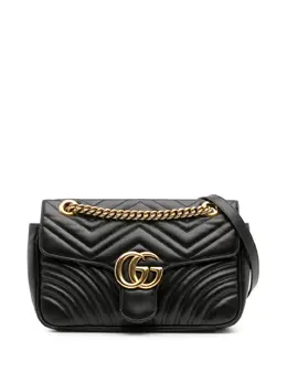 Gucci Pre-Owned: Чёрная сумка через плечо 