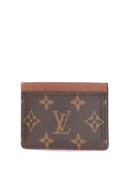 Louis Vuitton Pre-Owned: Коричневый картхолдер 
