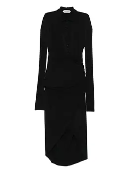 Alberta Ferretti: Платье с длинным рукавом 