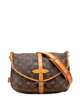 Louis Vuitton Pre-Owned: Коричневая сумка через плечо 
