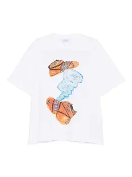 Off-White: Футболка с принтом 