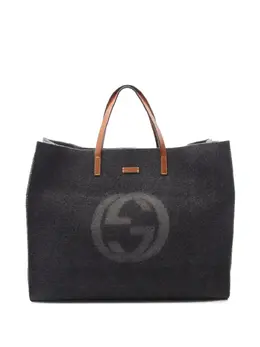 Gucci Pre-Owned: Серая сумка-шоппер 