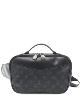Louis Vuitton Pre-Owned: Чёрная поясная сумка 