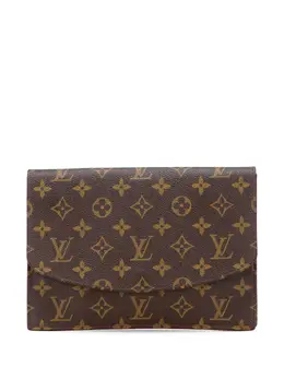 Louis Vuitton Pre-Owned: Коричневый клатч 