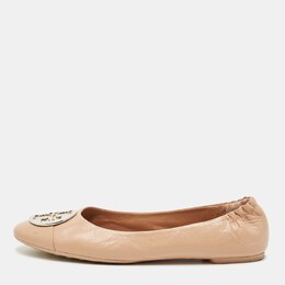 Tory Burch: Бежевые балетки 