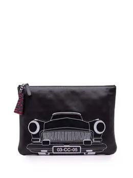 CHANEL Pre-Owned: Чёрный клатч 