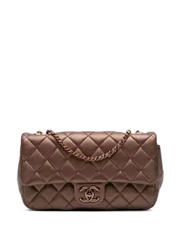 CHANEL Pre-Owned: Коричневая сумка через плечо 