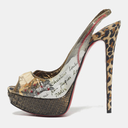 Christian Louboutin: Многоцветные туфли 