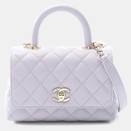 Chanel: Фиолетовая сумка 