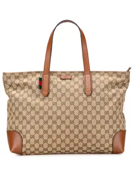 Gucci Pre-Owned: Коричневая сумка-шоппер 