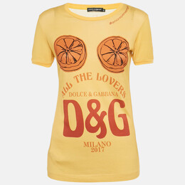 Dolce & Gabbana: Жёлтая футболка  T