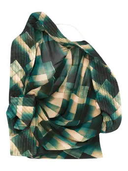 DRIES VAN NOTEN: Зелёный топ 