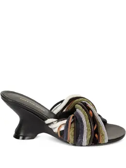 DRIES VAN NOTEN: Чёрные сабо 