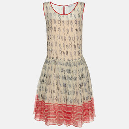 RED Valentino: Многоцветное платье 