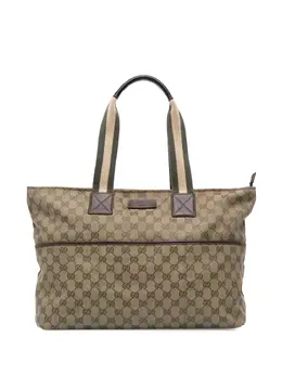 Gucci Pre-Owned: Коричневая сумка-шоппер 