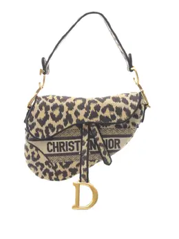 Christian Dior Pre-Owned: Сумка с леопардовым принтом 
