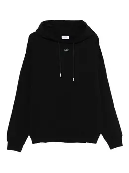 Off-White: Чёрная толстовка 