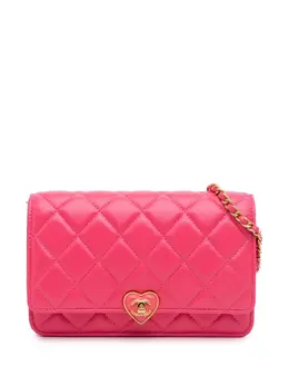 CHANEL Pre-Owned: Розовый кошелёк 