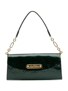 Louis Vuitton Pre-Owned: Зелёная сумка 