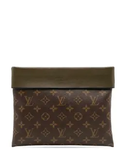 Louis Vuitton Pre-Owned: Коричневый клатч 