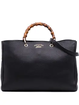 Gucci Pre-Owned: Чёрная сумка-шоппер 