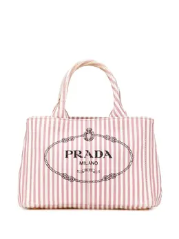 Prada Pre-Owned: Сумка в полоску 