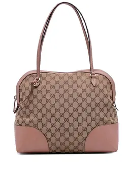Gucci Pre-Owned: Коричневая сумка-шоппер 