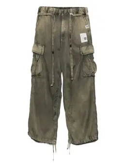 Maison MIHARA YASUHIRO: Брюки цвета хаки 