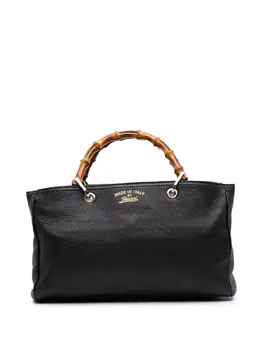 Gucci Pre-Owned: Чёрная сумка-шоппер 