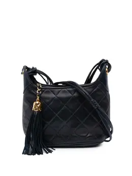 CHANEL Pre-Owned: Голубая сумка через плечо 