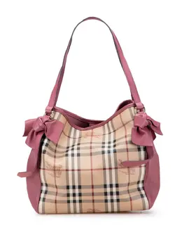 Burberry Pre-Owned: Коричневая сумка-шоппер 