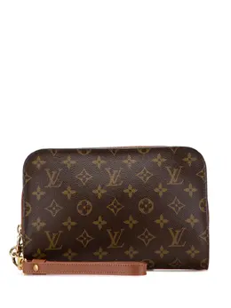 Louis Vuitton Pre-Owned: Коричневый клатч 