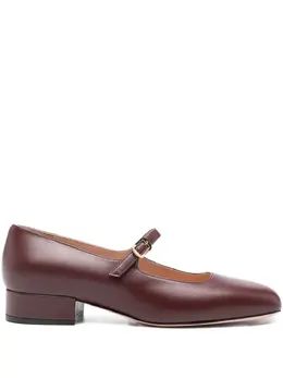 Bally: Бордовые туфли 