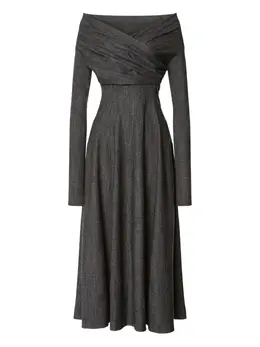 Alberta Ferretti: Драпированное платье 