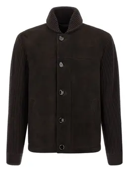 Brioni: Замшевая куртка 
