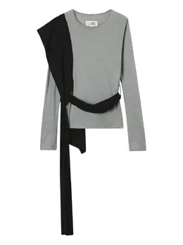 MM6 Maison Margiela: Топ с длинным рукавом 