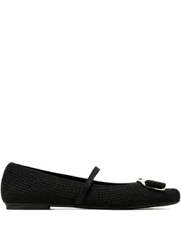 Ferragamo: Чёрные балетки  Vara
