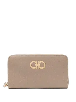 Ferragamo: Бежевый кошелёк  Gancini