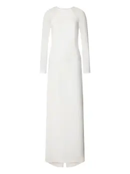 Alberta Ferretti: Атласное платье 