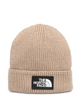 The North Face: Бежевая шапка  Logo