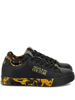 Versace Jeans Couture: Чёрные кроссовки 