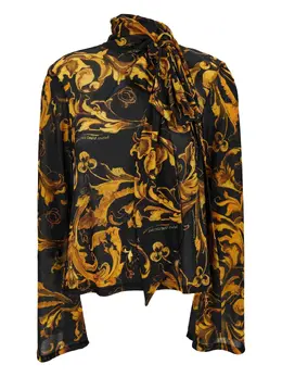 Versace Jeans Couture: Топ с принтом 